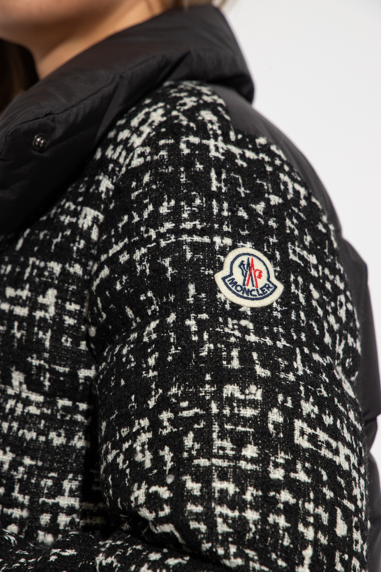【23AW NEW】MONCLER_woman/ Rhone ダウンジャケット Black 'Rhone' down jacket Moncler - SchaferandweinerShops
